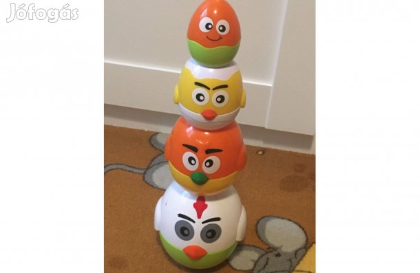 Egymásba rakható tojások ügyességi toronyépítő játék!