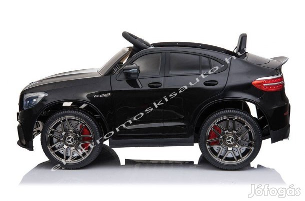 Egyszemélyes Mercedes GLC 63 S 12V-os fekete elektromos kisautó