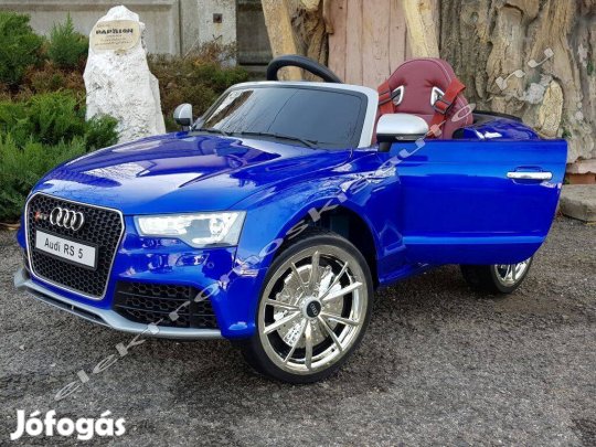 Egyszemélyes lakk kék AUDI RS5 licenc 12V-os elektromos kisautó