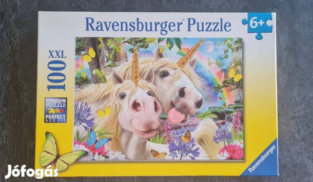 Egyszer kirakott unikornisos puzzle