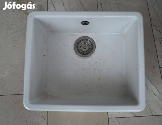 Egytálcás mosogatótálca, fehér-porcelán, bontott olcsón