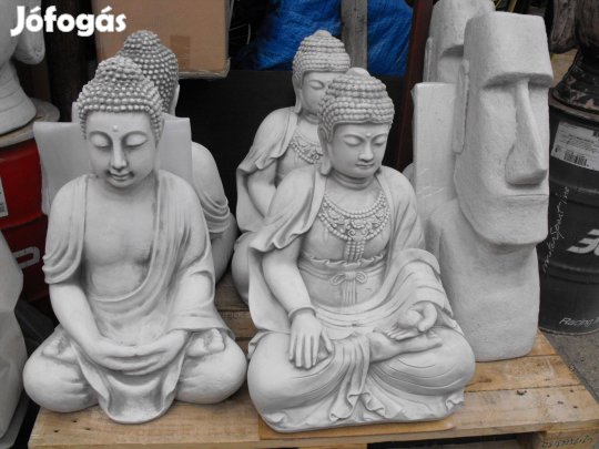 Egzotikus és Mediterrán kerti Buddha szobrok Fagyálló műkő nem beton !
