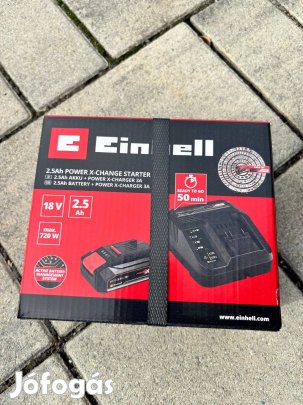 Einhell 18V 2,5Ah akku + töltő - új bontatlan!
