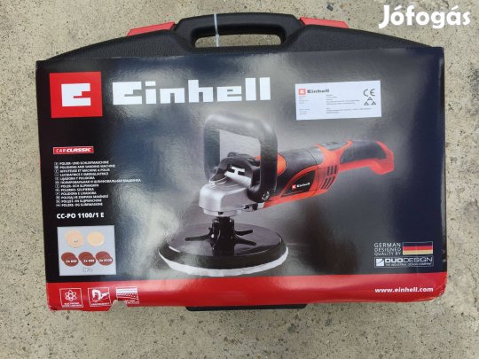 Einhell CC-PO 1100/1E Polírozó Gép Szett 180mm 1100W kofferben (209326