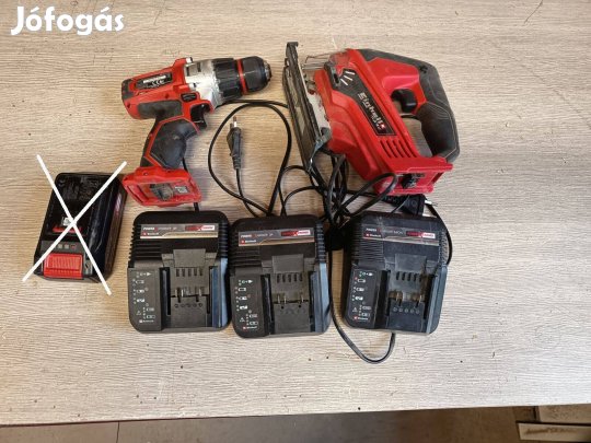 Einhell Pxc egyben vagy külön-külön (töltők, fúró, dekopír)