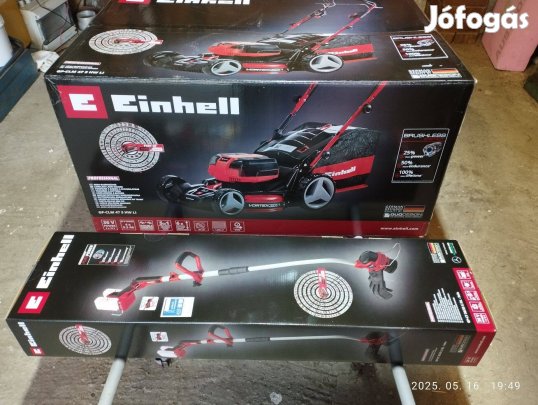 Einhell akkumulátoros fűnyíró és szegély nyíró egyben eladó