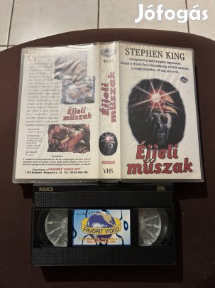 Éjjeli müszak Stephen King horror vhs 