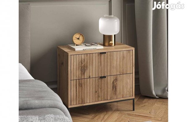 Éjjeliszekrény, 66x60 cm, viking tölgy,Vicco Eliza ,Új