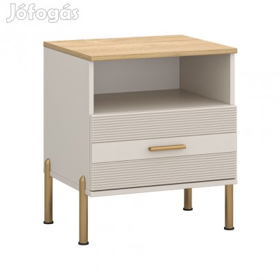Éjjeliszekrény, kasmír/kő tölgy, RUNOL 1S