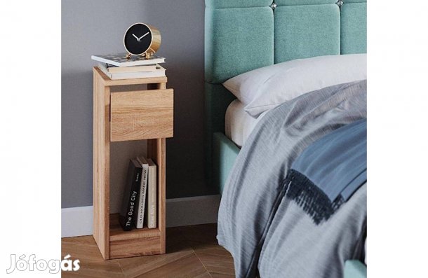 Éjjeliszekrény fiókkal, sonoma, 20x60 cm,Vicco Enton ,Új