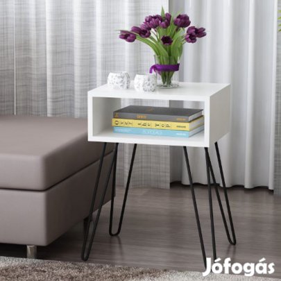 Éjjeliszekrény modern 58x35x45cm fehér FUR1790