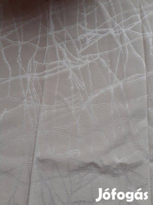 Ekrü dekor függöny párban (120 x 120 cm) Új
