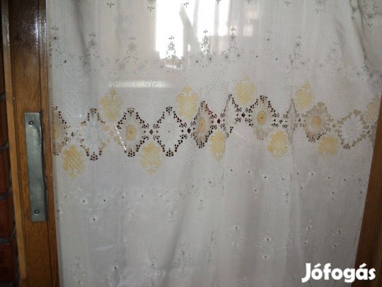 Ekrű függöny 2 db 240x250 cm