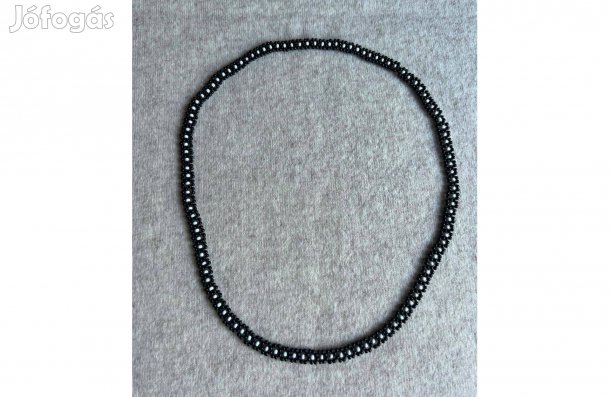 Ékszer - nyaklánc, női, fekete-fehér