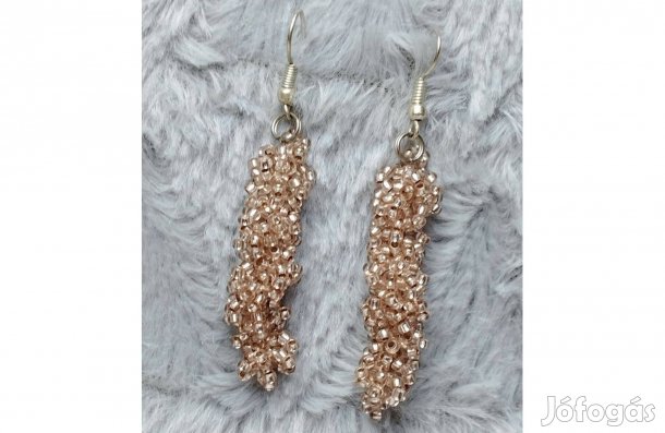 Ékszer fülbevaló pezsgő színű új