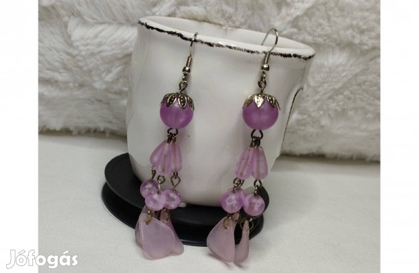 Ékszer fülbevaló rózsaszín