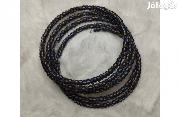 Ékszer karkötő memóriadrótos új fekete, kék, fehér