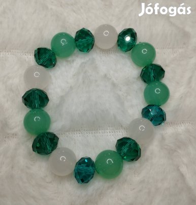 Ékszer karkötő zöld új