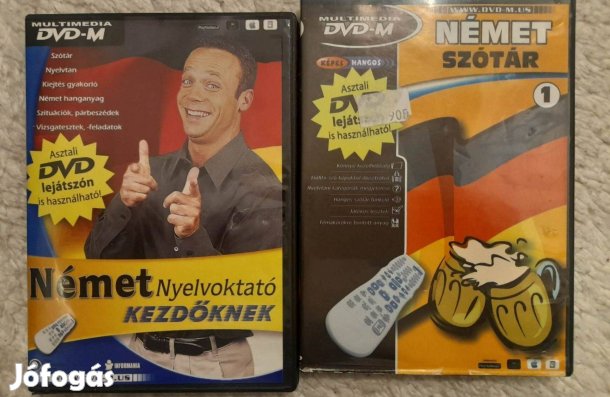 Elad: 2 db Német nyelvoktató DVD kezdőknek nyelvtanuláshoz !