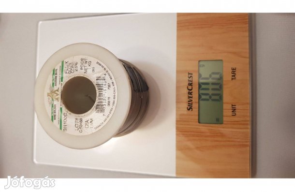 Eladó 0,8kg 1mm átmérőben ólommentes forrasztó ón, huzal cin