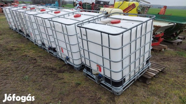Eladó 1000 literes IBC tartály