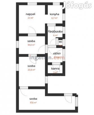 Eladó 100 nm-es Családi ház Dunapataj Óvoda, bölcsőde