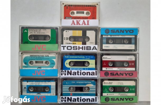 Eladó 10 db boombox demo kazetta