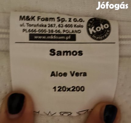 Eladó 120x200 rugós Samos matrac