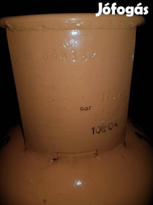 Eladó 12,7kg gázpalack