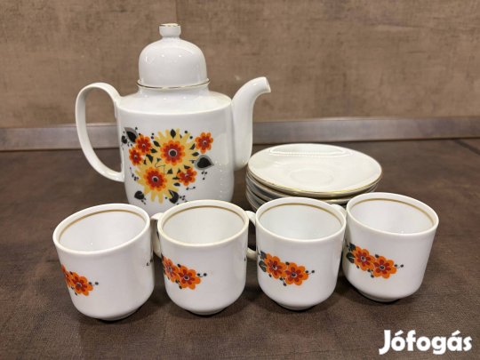 Eladó 12 részes Kahla GDR - NDK porcelán kávéskészlet 1960-as évekből