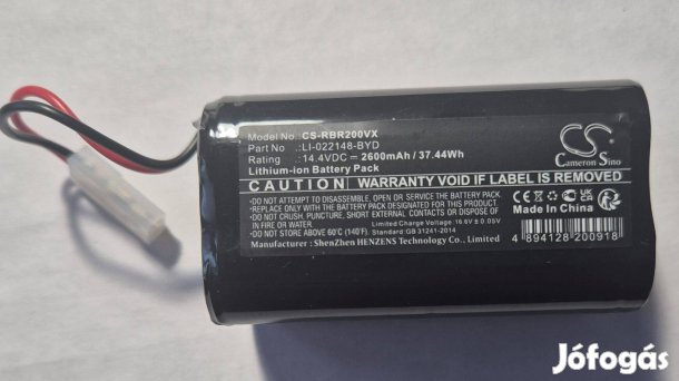 Eladó 14,4 V lítium-ion akkumulátor 2600 mAh