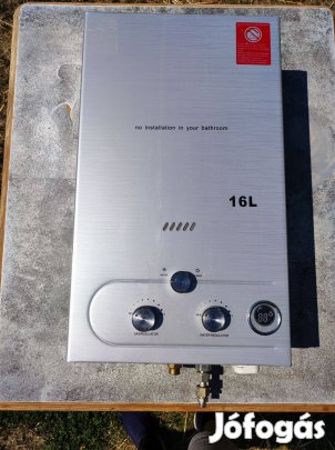 Eladó 16 literes kültéri gázüzemű átfolyós vízmelegítő (instant/tankle