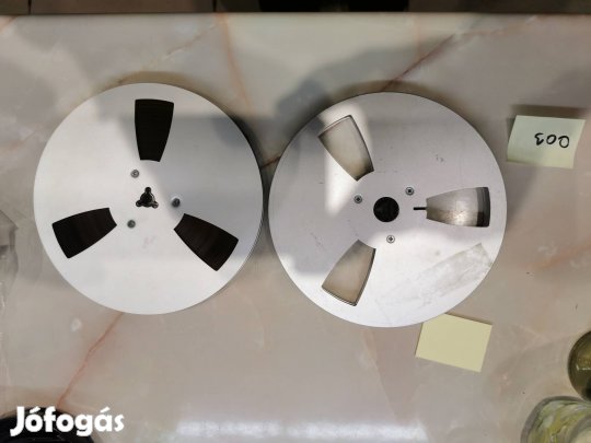 Eladó 18cm alu fém orsós magnó orsó pár 003 