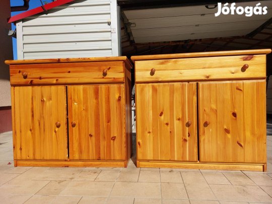 Eladó 1 db 1 fiókos , polcos fenyő komód. Másik elkelt