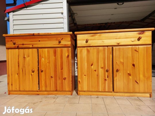 Eladó 1 db 1 fiókos , polcos fenyő komód. Másik elkelt. Megkímélt, s