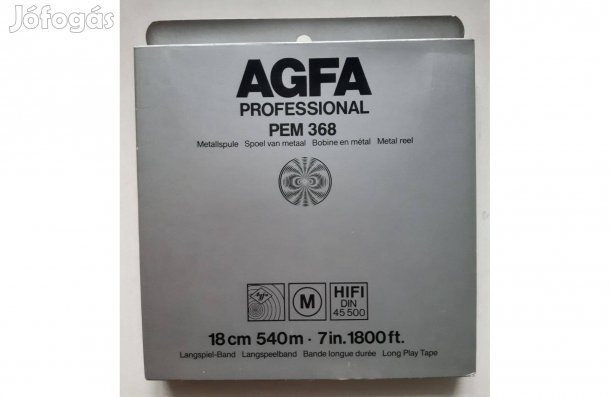 Eladó 1 db új bontatlan AGFA Professional orsós magnószalag