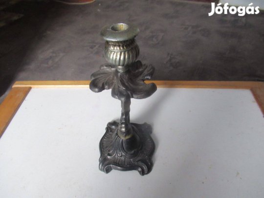 Eladó 1db egy gyertyás bronz gyertya tartó