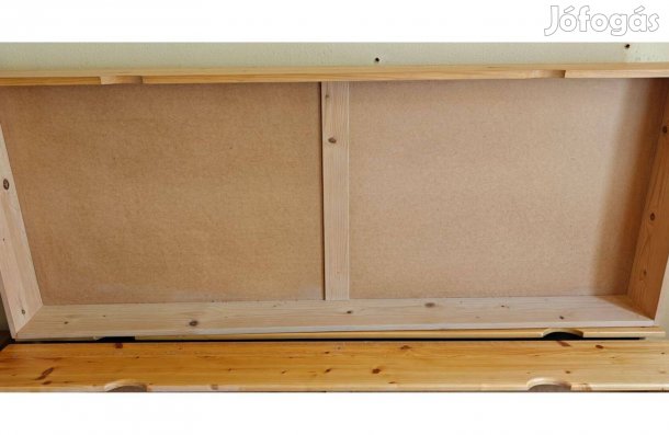 Eladó 200x75x16 cm méretű fenyő ágyneműtartók