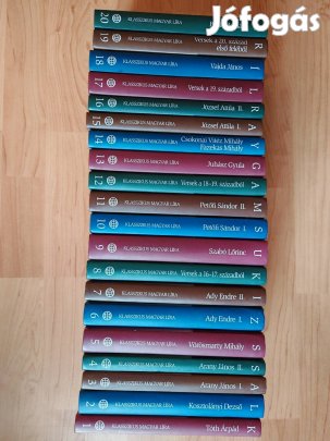 Eladó 20 könyvből álló könyvsorozat 
