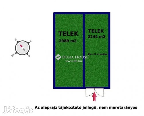 Eladó 2244 nm-es telek Vasasszonyfa