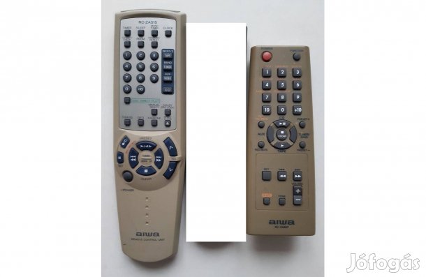 Eladó 2 db Aiwa hifi távirányító