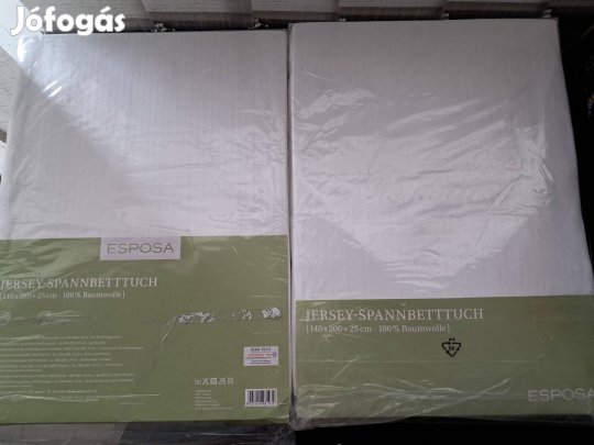 Eladó 2 db Esposa prémium gumis lepedő 140x200 cm