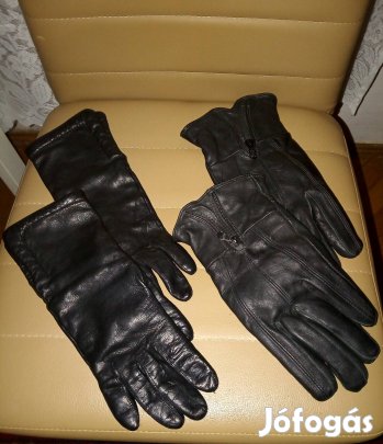 Eladó 2 db bőr kesztyű (S,XL)