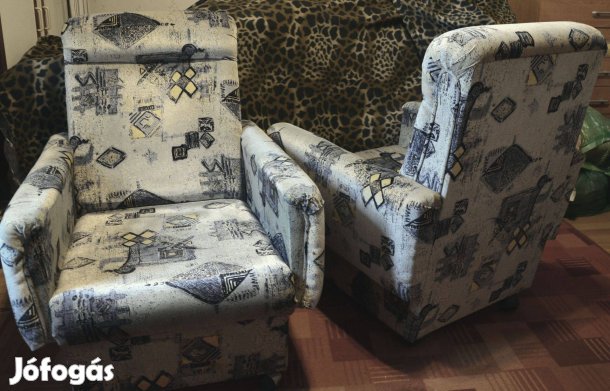Eladó 2 db görgős plüssfotel, használt, de jó állapotban, Dunakeszin