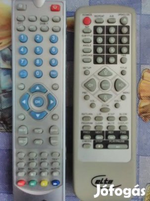 Eladó 2 db jó állapotú, keveset használt távírányító