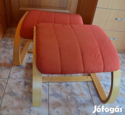 Eladó 2 db narancsszínű lábzsámoly Dunakeszin