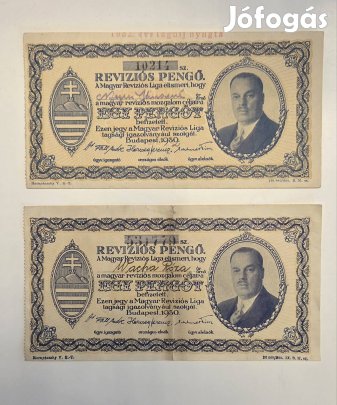 Eladó 2 db revíziós Pengő.