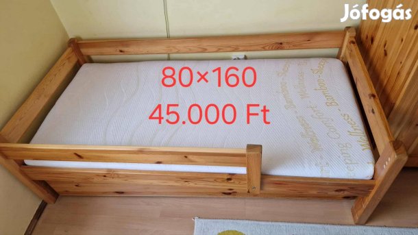 Eladó 2db 80×160-as fenyő gyerekágy