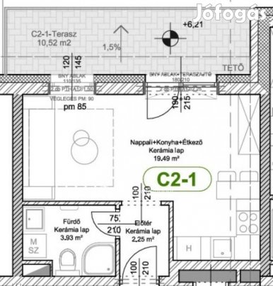 Eladó 30 nm-es lakás Levél