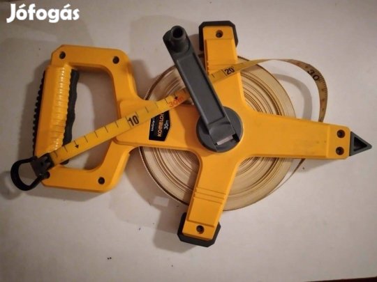 Eladó 30m-es mm osztású műanyag mérőszalag